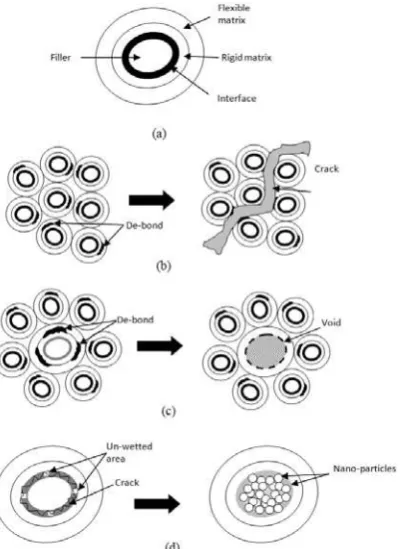 Figure 4: Comparison of failure criterion at high magnification of �� ���x for �a� ENR� and �b� ENRAN�� 