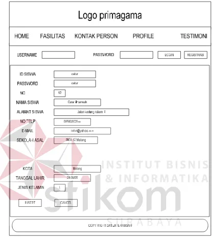 Gambar 3.23 Desain Form Registrasi 