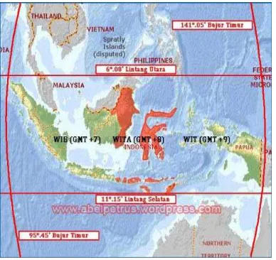 Gambar 4.1 Letak Astronomis Indonesia Sumber data : BPS Sumatera Utara 