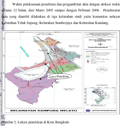 Gambar 2. Lokasi penelitian di Kota Bengkulu 