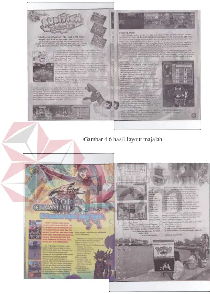 Gambar 4.6 hasil layout majalah 