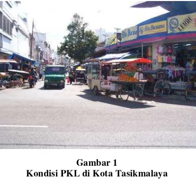 Gambar 1 Kondisi PKL di Kota Tasikmalaya 