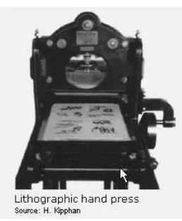 Gambar 3.1  mesin cetak yang menggunakan metode awal proses cetak                              