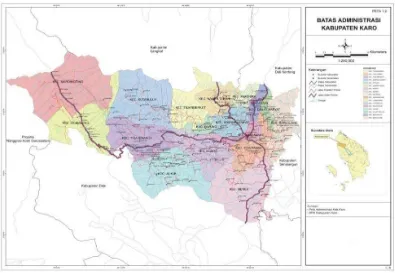 Gambar 4.1. Peta Wilayah Kabupaten Karo 