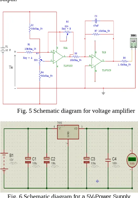 Fig. 6 Schematic diagram for a 5V-Power Supply
