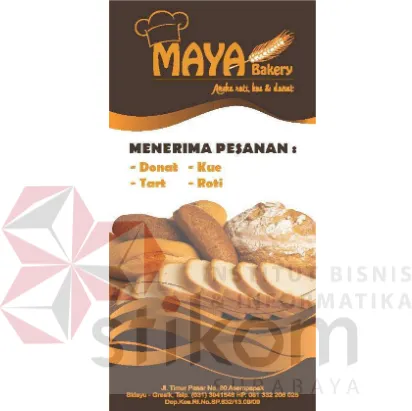 Gambar 3.4 Desan Brosur Maya Bakery 