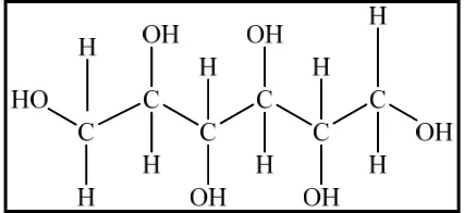 Gambar 2  Struktur kimia sorbitol 