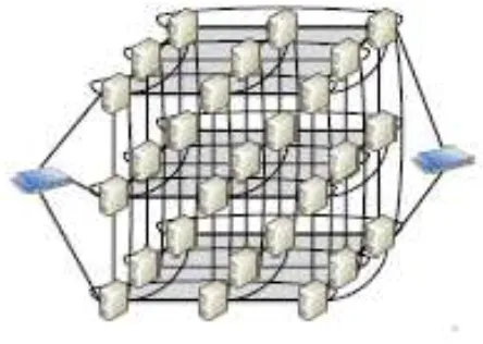 Figure 1. A CamCube topology 