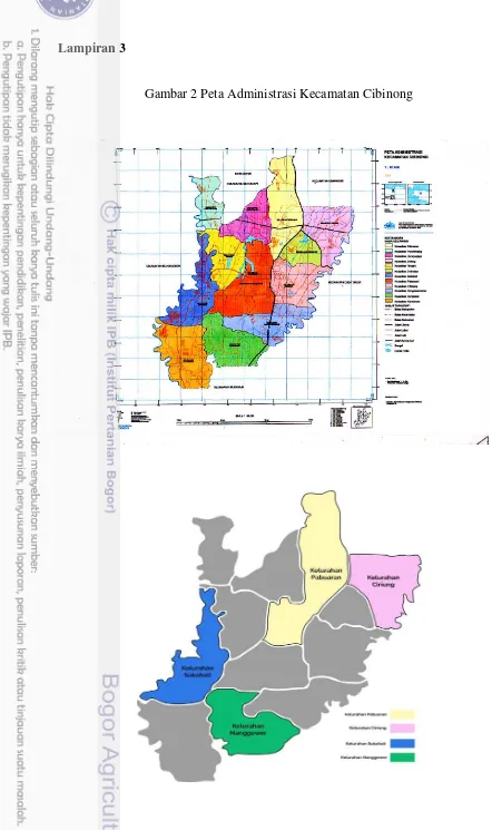 Gambar 2 Peta Administrasi Kecamatan Cibinong 