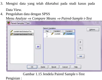 Gambar 1.15 Jendela Paired Sample t-Test