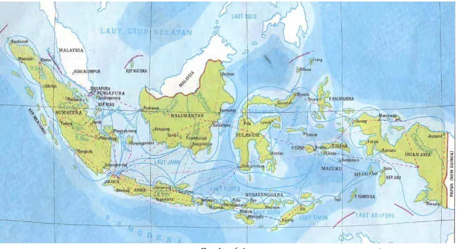 Gambar 6.4 Peta Kepulauan Indonesia 