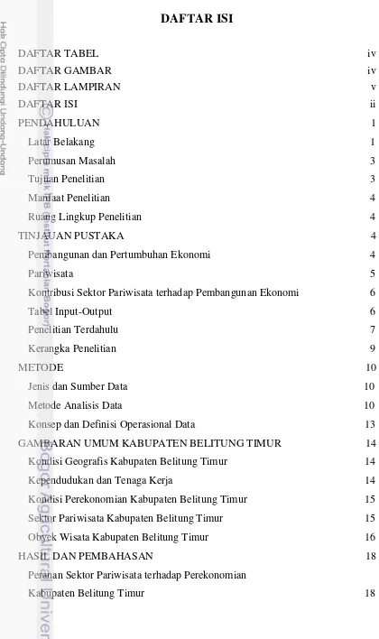 Tabel Input-Output 