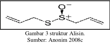 Gambar 3 struktur Alisin. 