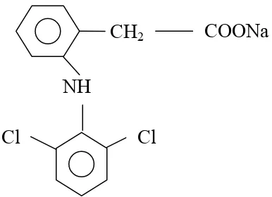 Gambar  4. Struktur  natrium diklofenak 