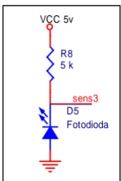 Gambar 3.14.  Rangkaian Elektronik Fotodioda. 