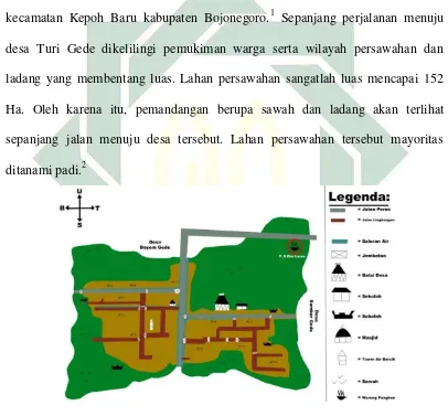 Gambar 1. : Peta Desa Turi Gede 
