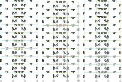 Gambar 4Stressratio struktur 10 lantai dengan SRBE L/H=1,50, SRBE L/H=1,75, dan SRBE RIGID Sumber :Hasil analisis (2014) 