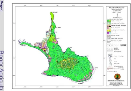 Gambar II-3.  Peta lokasi penelitian di Taman Nasional Alas Purwo 