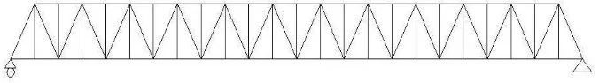 Gambar 2.3. Jembatan rangka tipe Warren with verticals
