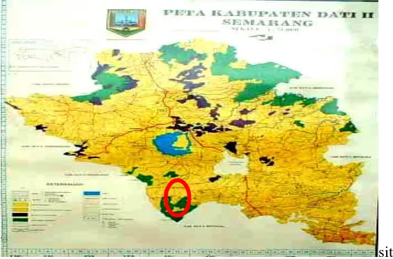 Gambar 1 Peta Kabupaten Semarang, untuk O Lokasi Penelitian 