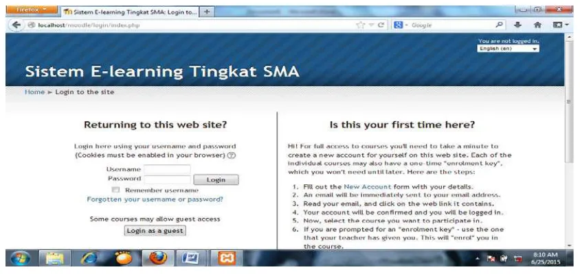 Gambar 4.1 Tampilan Menu Login 