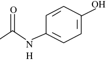 Gambar 2. Struktur Parasetamol ( Anonim, 1979) 
