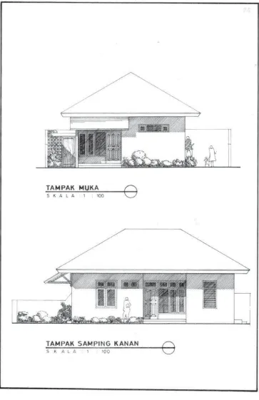 Gambar 4.26 Tampak Rumah Tinggal Tipe d