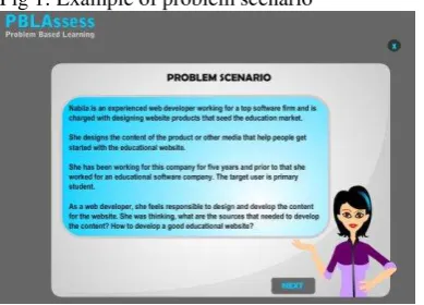 Fig 1: Example of problem scenario 