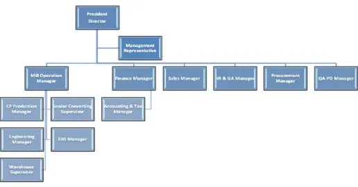 Gambar 2.1. Struktur Organisasi PT. Pusaka Prima Mandiri