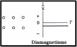 Gambar 2.6  Arah domain dan kurva bahan Diamagnetik 