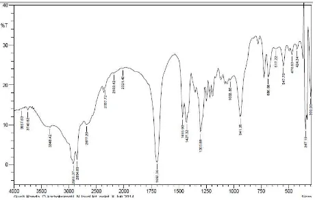 Gambar 4.5 spektrum FT-IR O-karboksimetil N-lauroil kitosan 