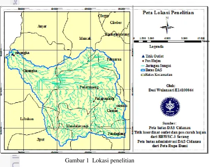 Gambar 1  Lokasi penelitian 
