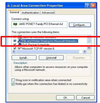 Gambar 3.  Komputer tidak muncul di Windows Explorer -> My Network Places