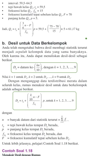 Tabel 1.17, yang ditulis ulang berikut ini.