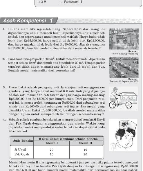 tabel berikut.