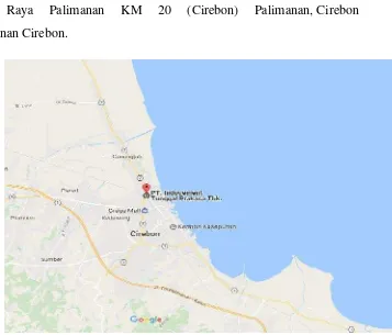 Gambar 3.1 Peta lokasi PT.Indocement Tunggal Prakarsa Tbk Cirebon-Palimanan
