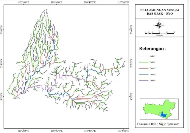 Gambar 5.7 Peta Jaringan Sungai DAS Opak-Oyo.