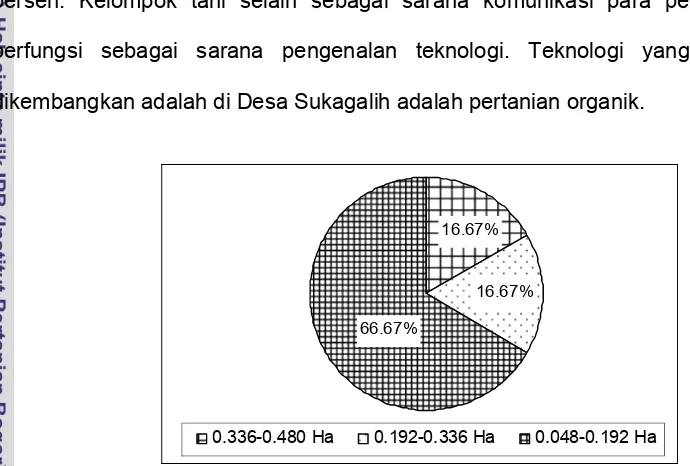 Gambar 6. Responden sebagian besar mempunyai lahan garapan yang berkisar 