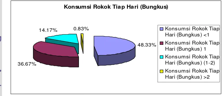 Gambar 10. Diagram Konsumsi rokok Tiap Hari (Bungkus) 