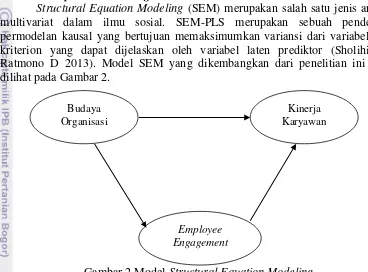 Gambar 2 Model Structural Equation Modeling 