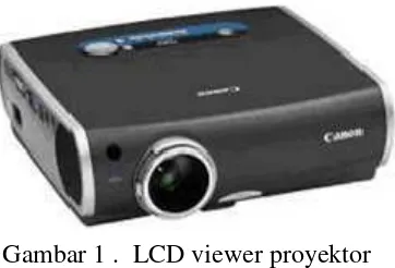 Gambar 1 .  LCD viewer proyektor 