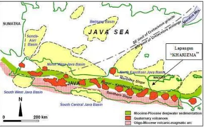 Gambar 3. Peta Fisiografi cekungan Jawa Timur (Satyana, 2005)