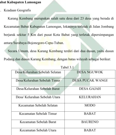  Tabel 3.1 