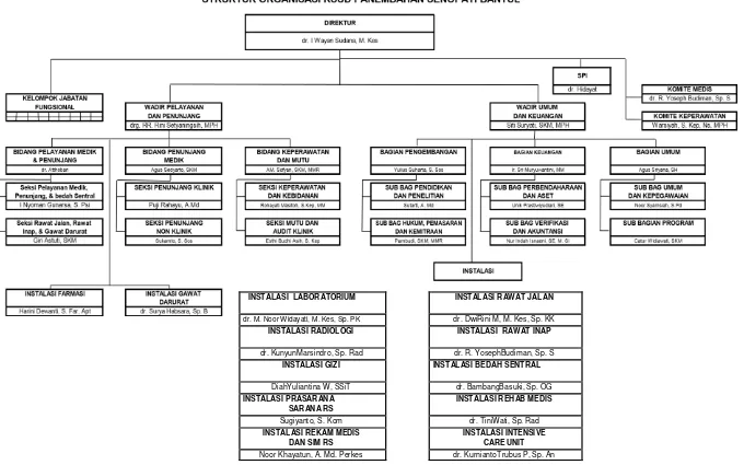 Gambar 3.1 Struktur Organisasi RSUD Panembahan Senopati Bantul