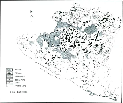 Figure 2.  Land Use Map of Gunungkidul in 1969 
