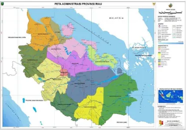GAMBAR 4.1 Peta Kabupaten/Kota Provinsi Riau 