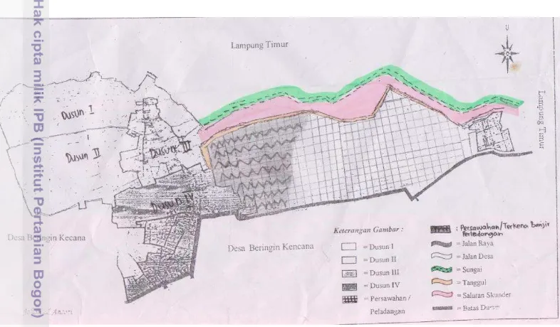 Gambar 2. Peta potensi desa dan masalah Desa Sinar Pasmah 