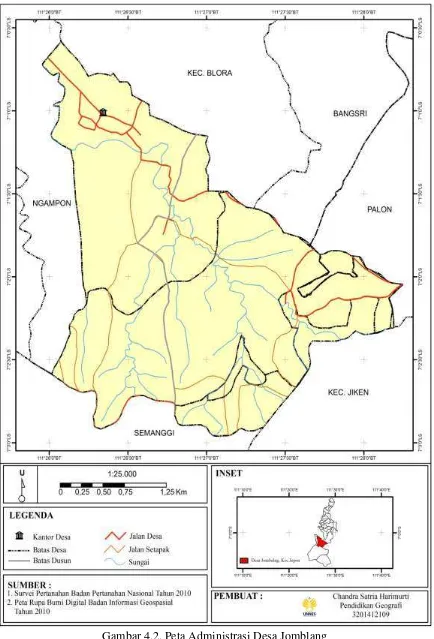 Gambar 4.2. Peta Administrasi Desa Jomblang