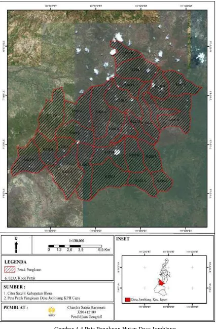 Gambar 4.4 Peta Pangkuan Hutan Desa Jomblang 