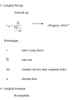 tabel .Adapun untuk perhitungan digunakan keputusan sebagai berikut: 